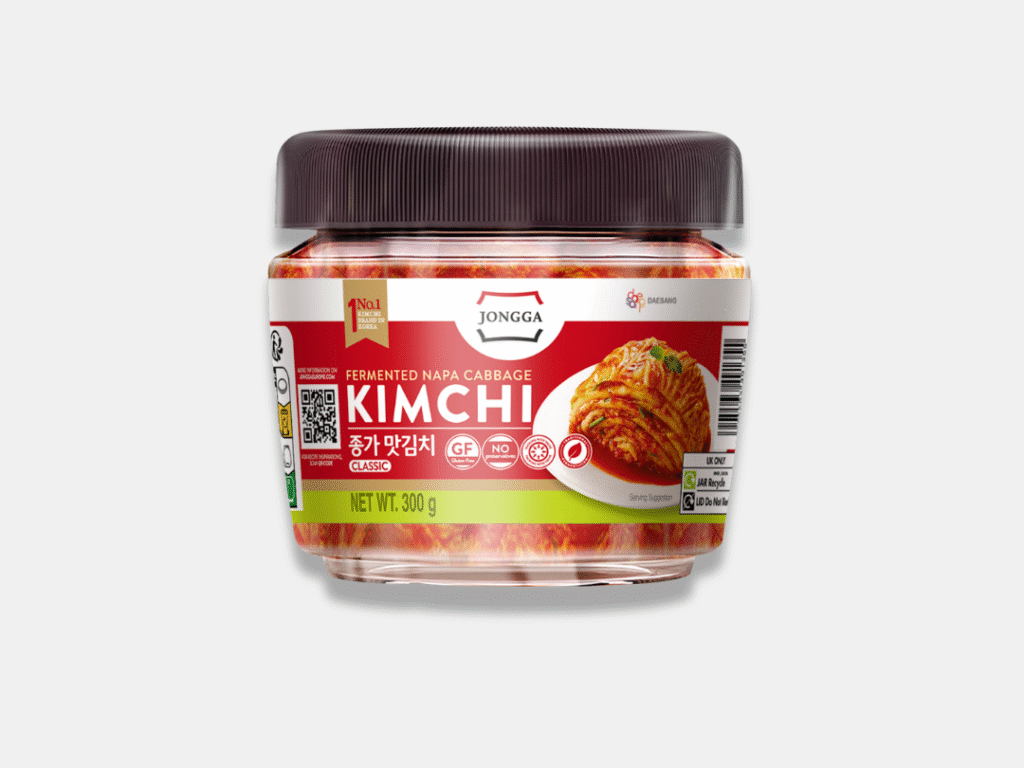Fermented Napa Cabbage Kimchi Glass Jar | Jongga